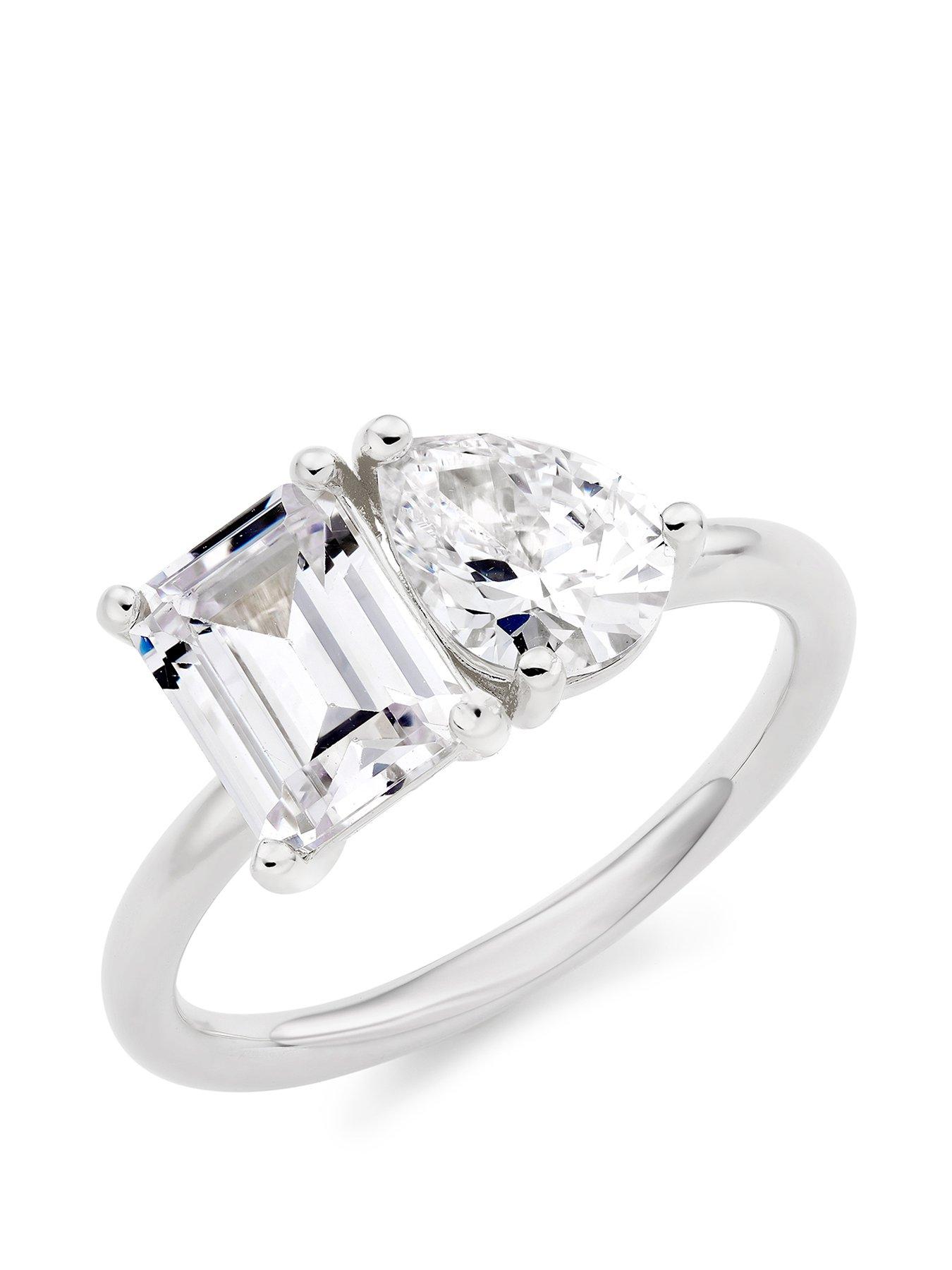 Beaverbrooks Silver Cubic Zirconia Ring Very