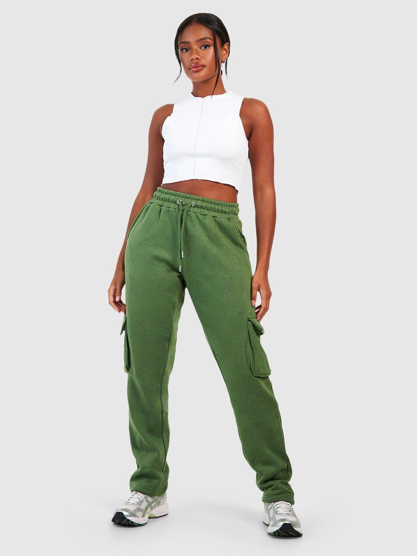 Women's olive green cargo best sale jogger pants