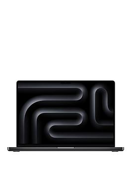 apple macbook pro (m3 pro, 2023) 16 inch with 12-core cpu and 18-core gpu, 36gb unified memory, 512gb ssd - space black - macbook pro only