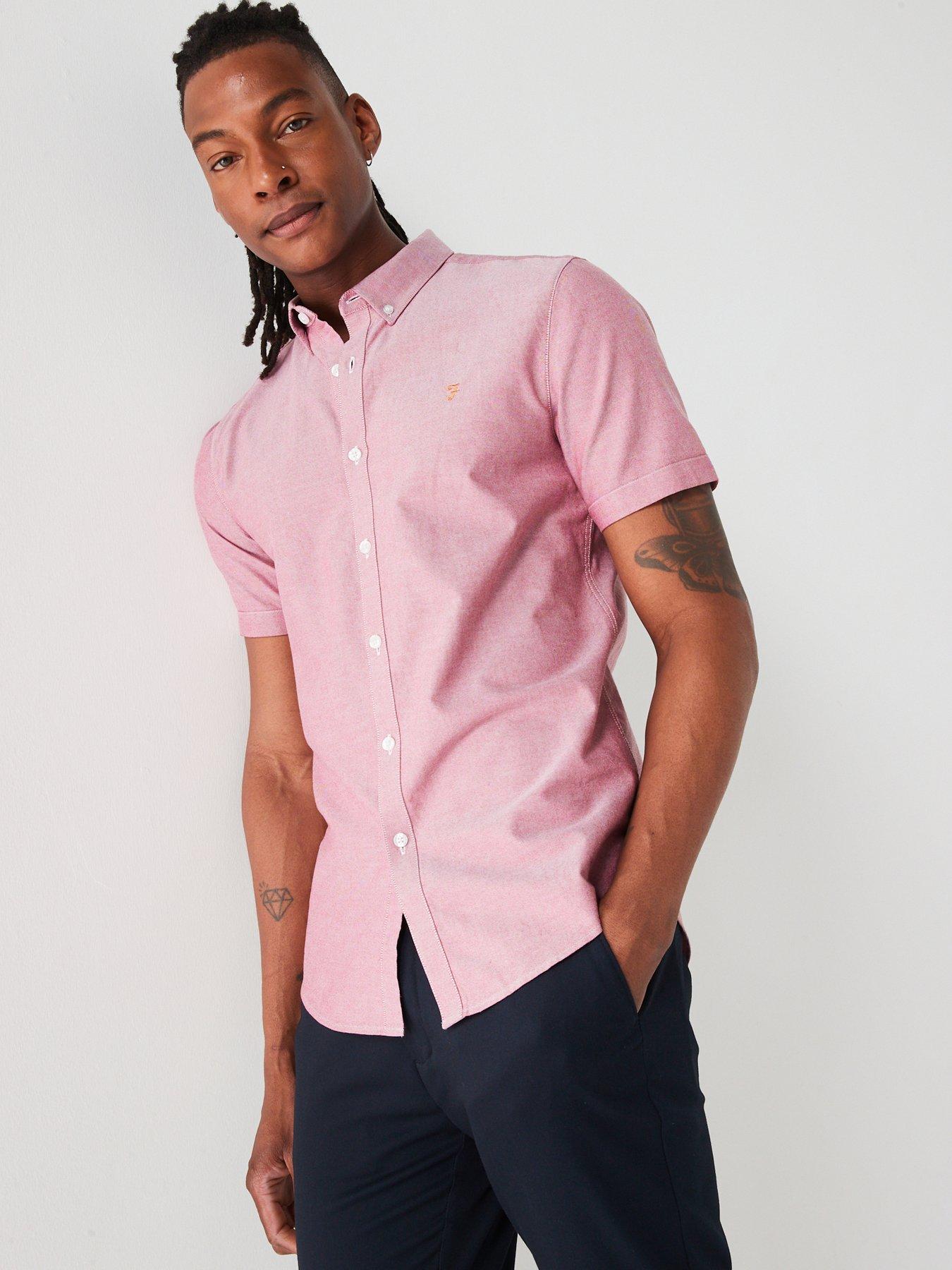 farah-brewer-short-sleeve-slim-fit-shirt-red