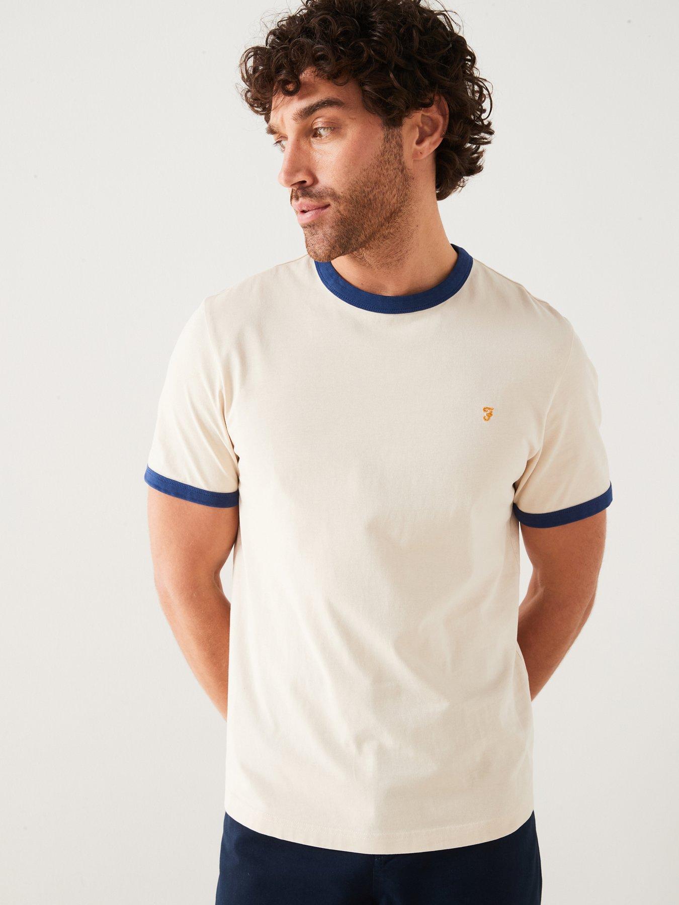 farah-groves-regular-fit-ringer-t-shirt-cream