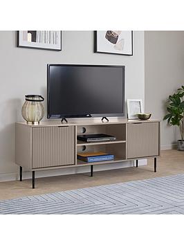 Product photograph of Lloyd Pascal Nevada Tv Unit - Stone from very.co.uk