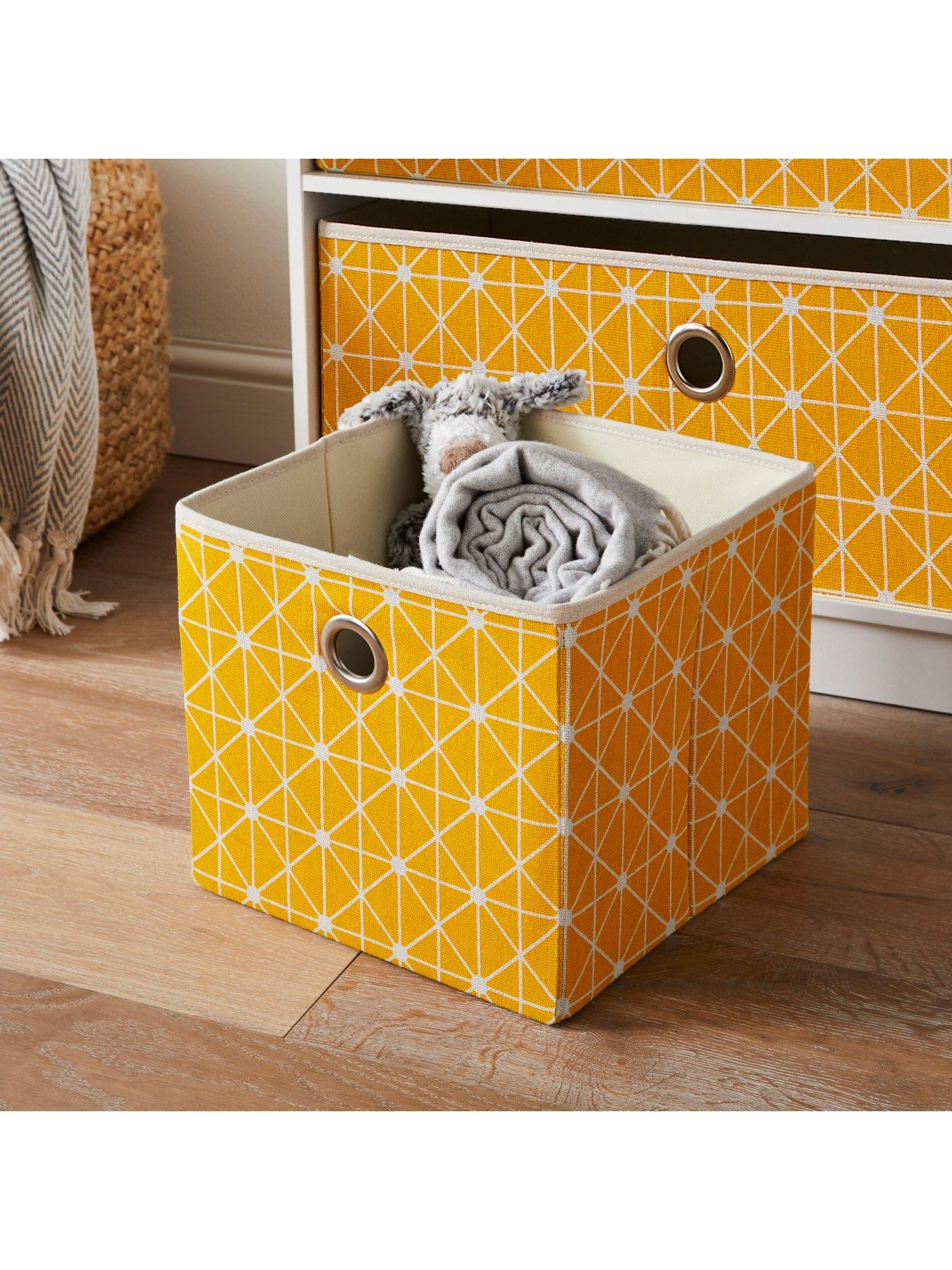Lloyd Pascal Cubes 2 + 2 Storage Unit with Diamond Printed Drawers 