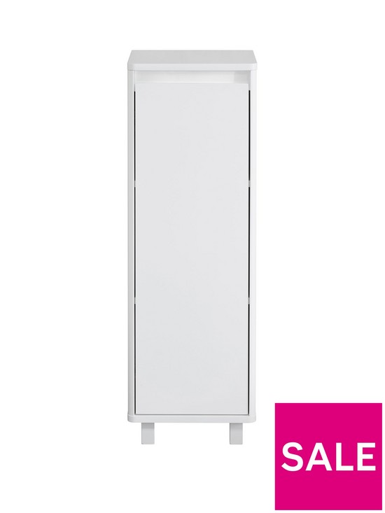 stillFront image of lloyd-pascal-ciara-single-door-floor-cabinet-white