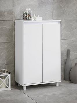 Product photograph of Lloyd Pascal Ciara Console Storage Unit - White from very.co.uk