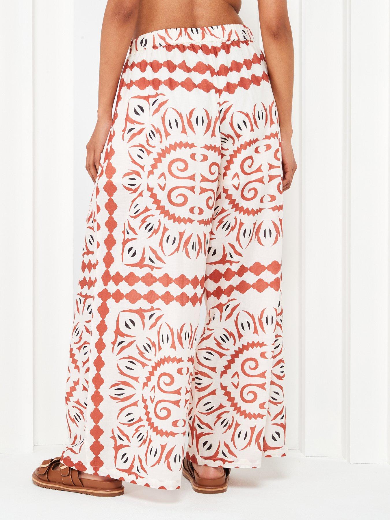 White beach trousers uk sales