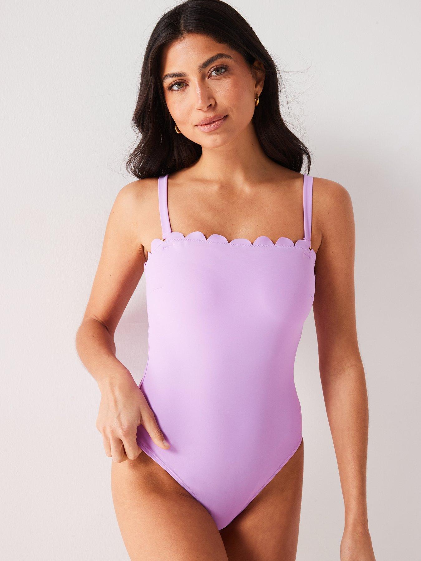 Scalloped two piece swimsuit on sale