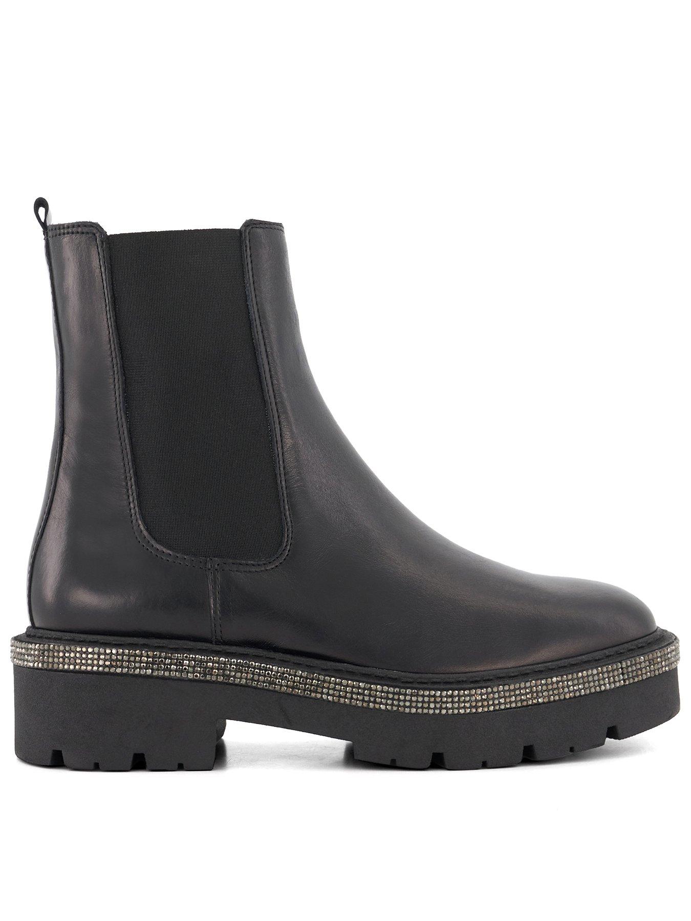 Dune chelsea 2024 boots black