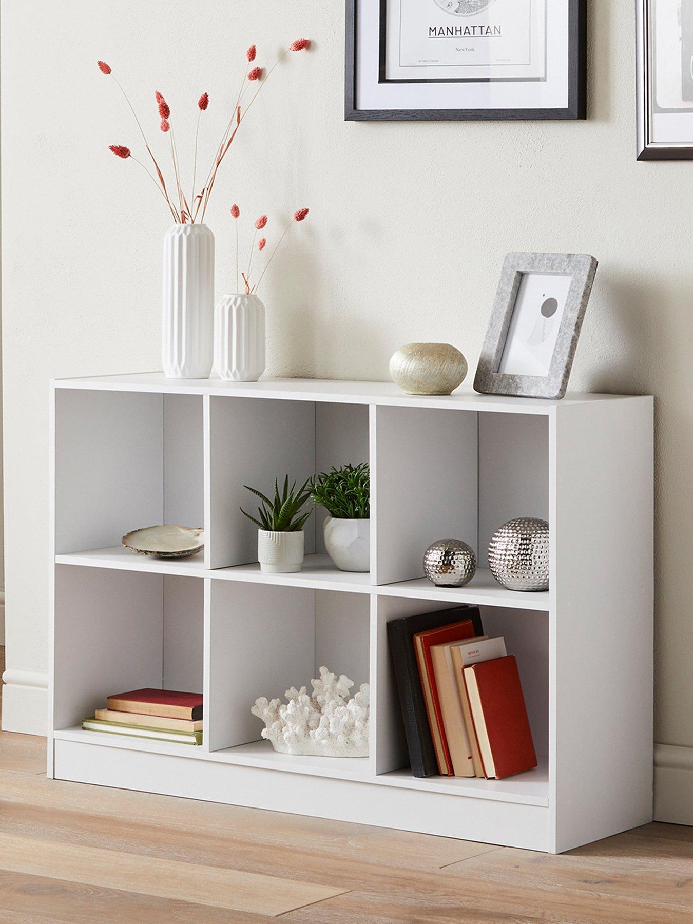 Product photograph of Lloyd Pascal Cubes 6 Storage Unit - White from very.co.uk