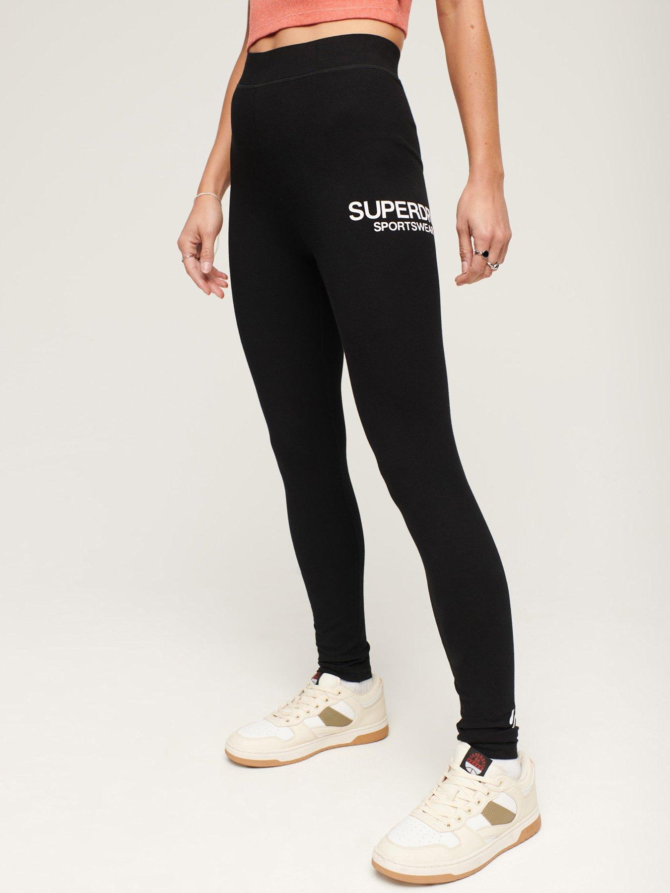 Core Sports High Waisted Leggings - Black/white