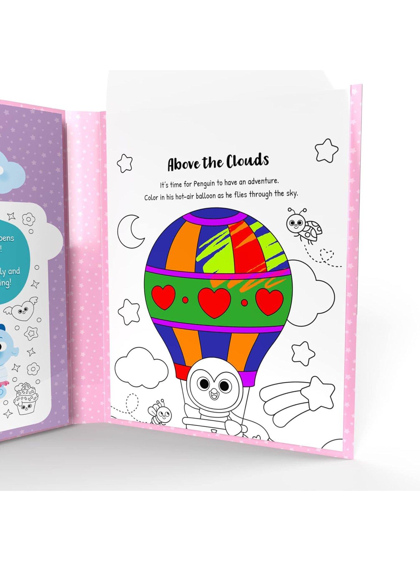 Image 3 of 3 of Hearts, Stars, Rainbows Colouring  Book & Pen Set