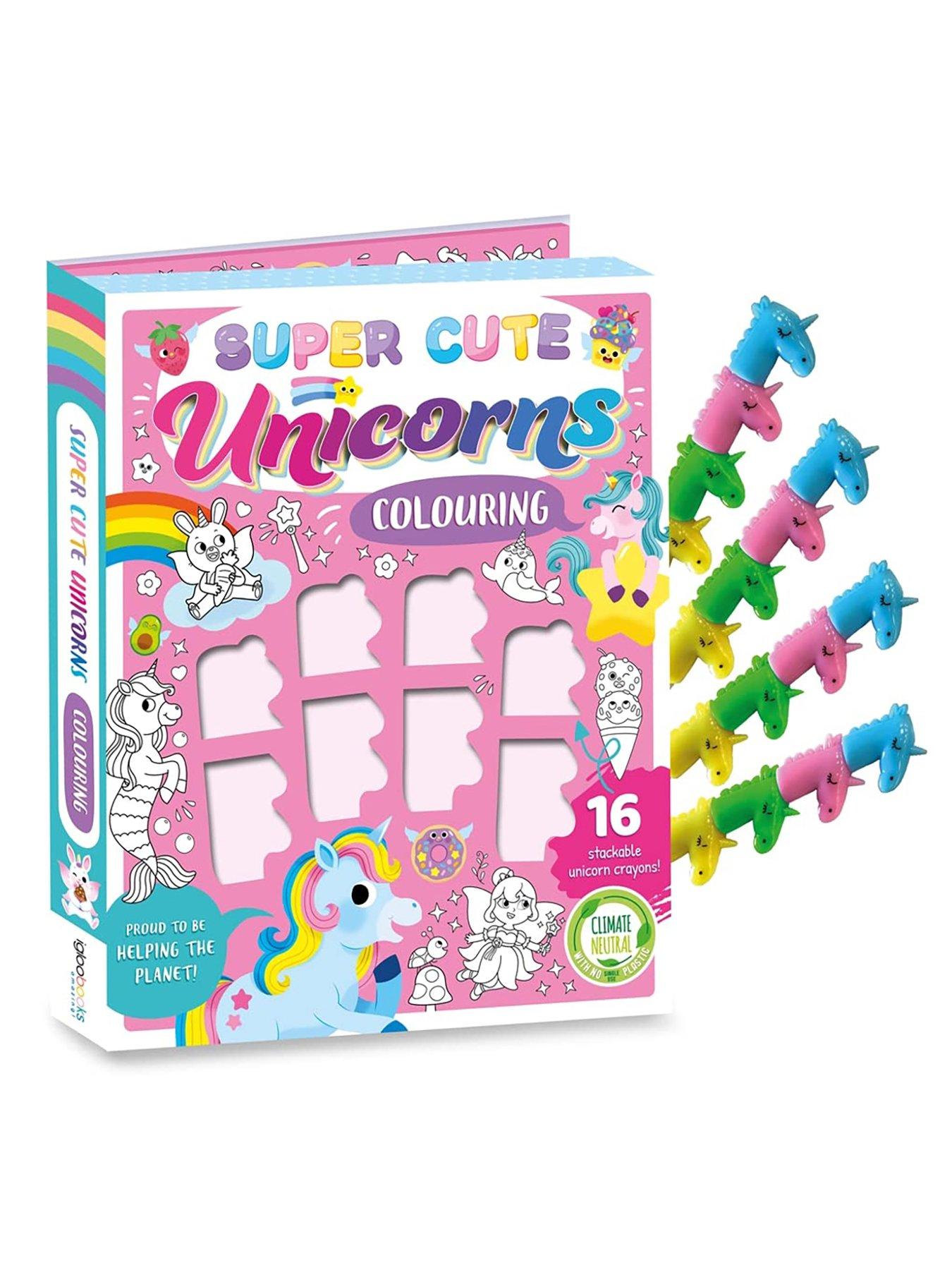 Unicorn Super Cute Unicorns Colouring Book & Crayon Set | Very.co.uk