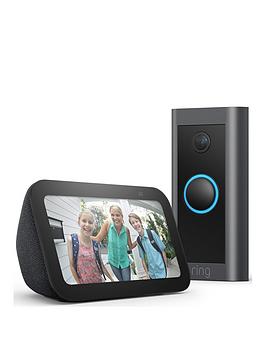 Product photograph of Ring Wired Video Doorbell With Amazon Echo Show 5 from very.co.uk