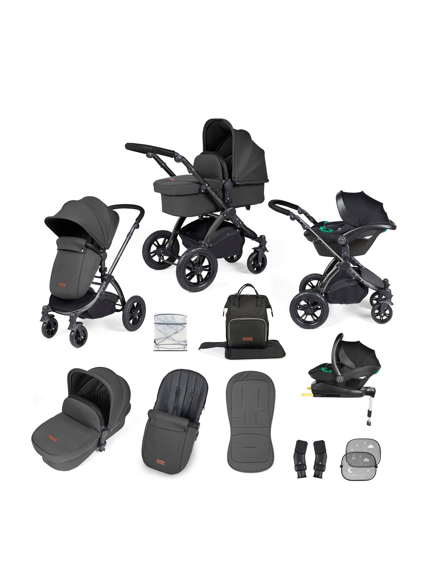 Ickle Bubba Stomp Luxe All-In-One I-Size Travel System With Isofix Base (Stratus)
