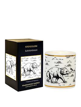Product photograph of Stoneglow Keepsake Fragranced Candle In Ceramic Tumbler Ndash Savanna from very.co.uk