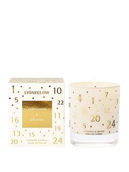 Product photograph of Stoneglow Seasonal Collection Advent Candle Ndash Cinnamon And Orange from very.co.uk