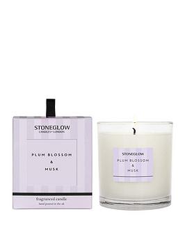 Product photograph of Stoneglow Modern Classics Tumbler Candle Ndash Plum Blossom Amp Musk from very.co.uk