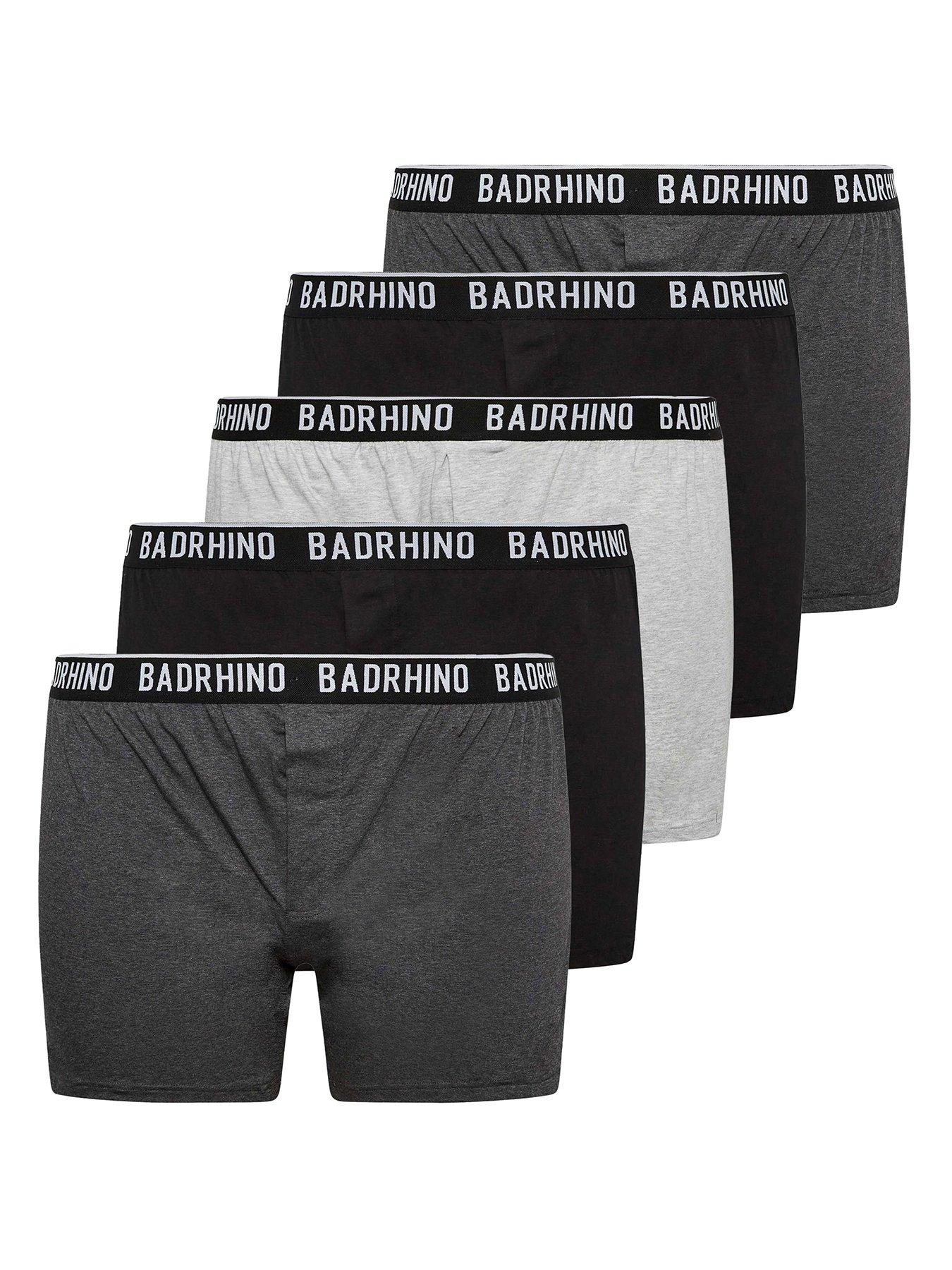 BadRhino 5Pk Boxer Multi Pack - Black | very.co.uk