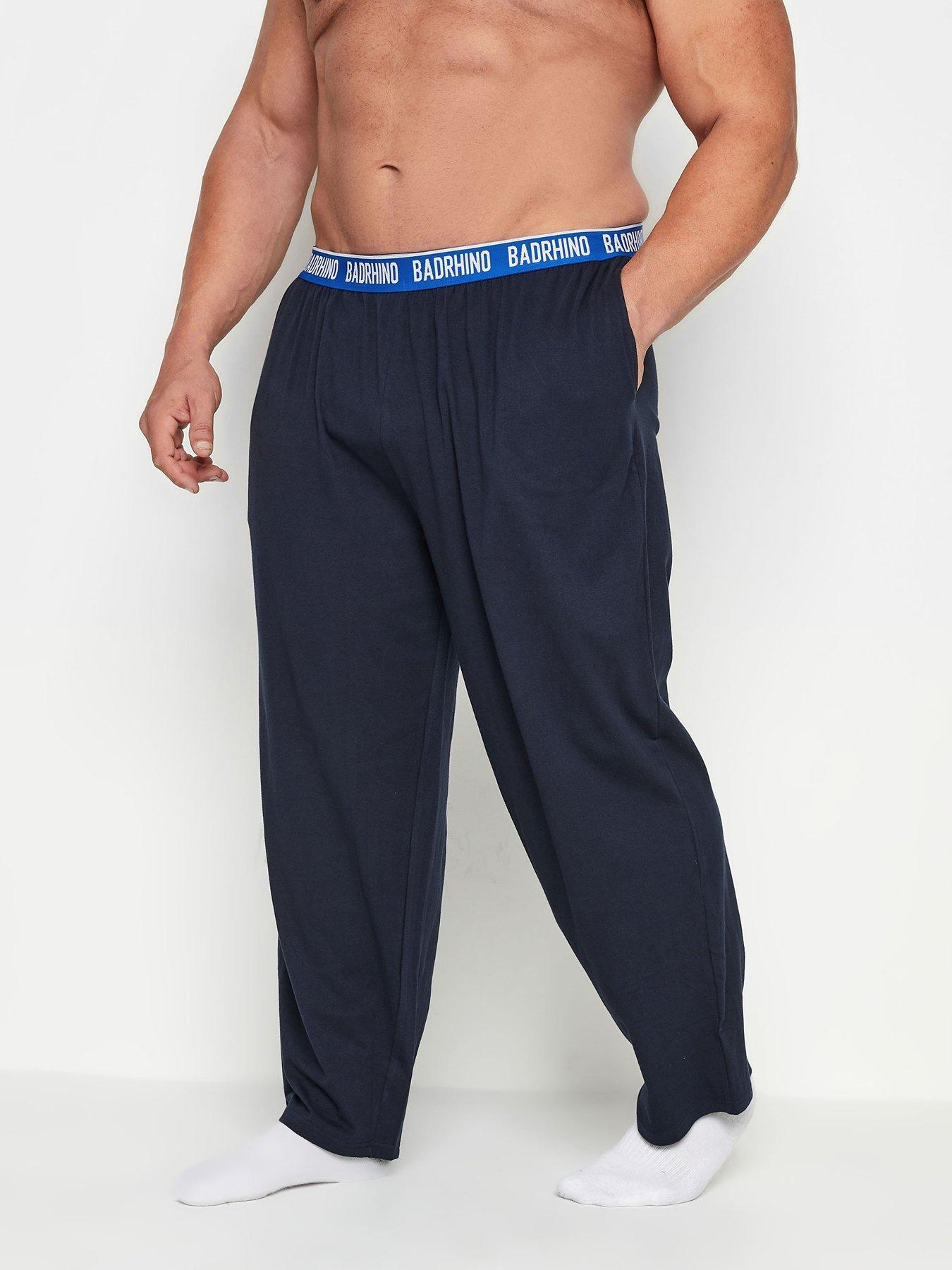 Image 1 of 2 of BadRhino BR Navy Lounge Trousers - Blue