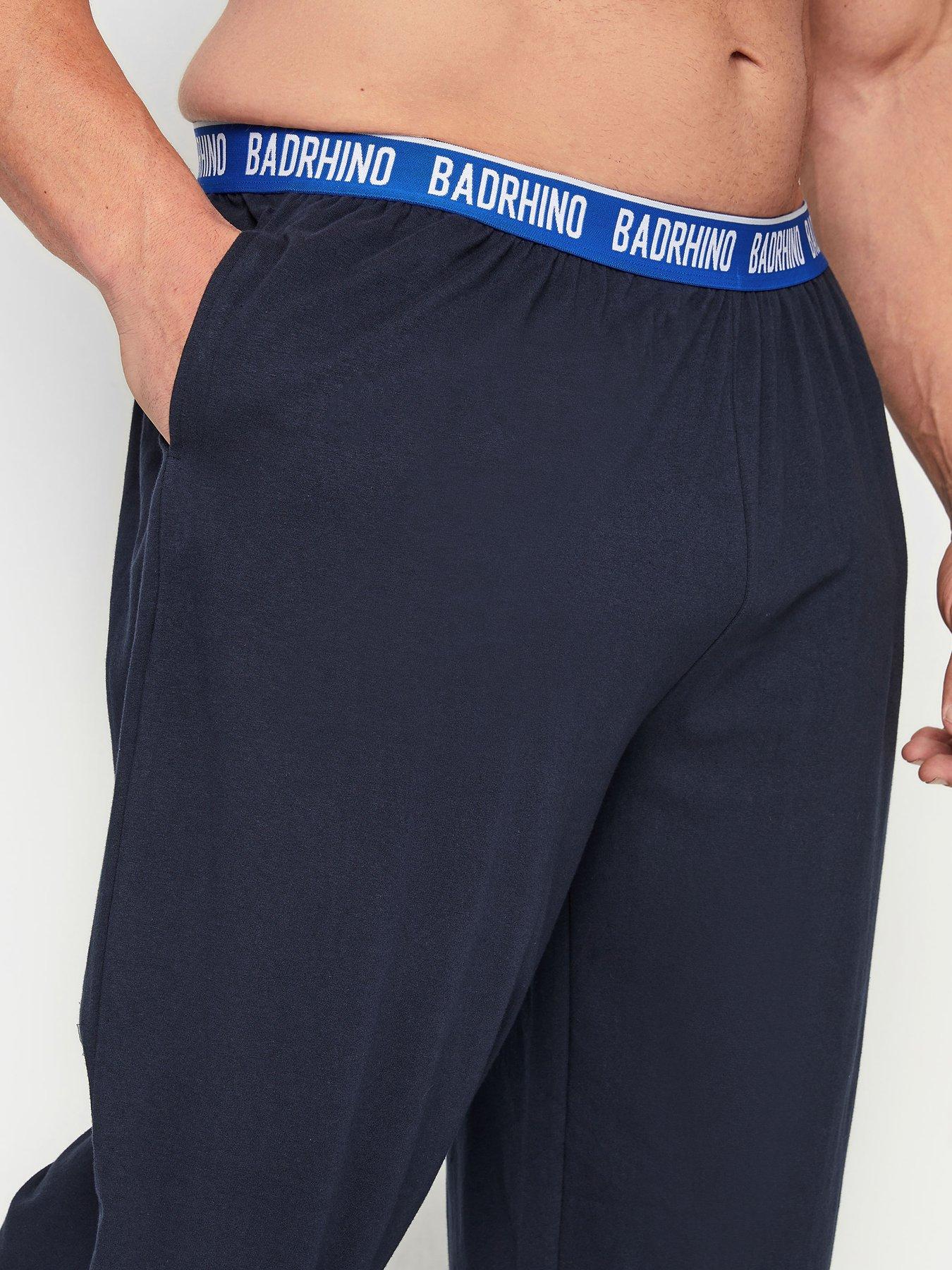 Image 2 of 2 of BadRhino BR Navy Lounge Trousers - Blue