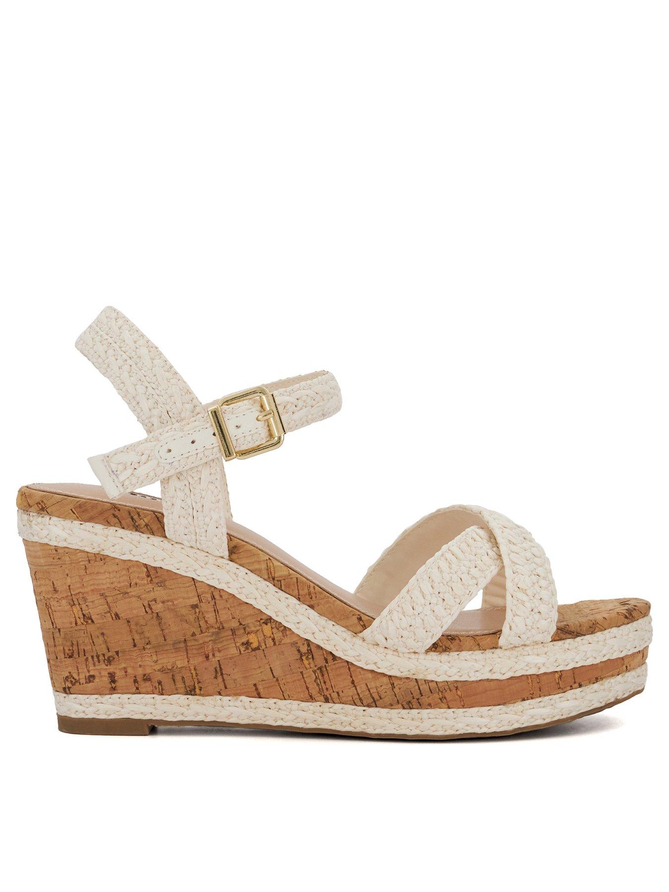 Cork wedge sale sandals uk