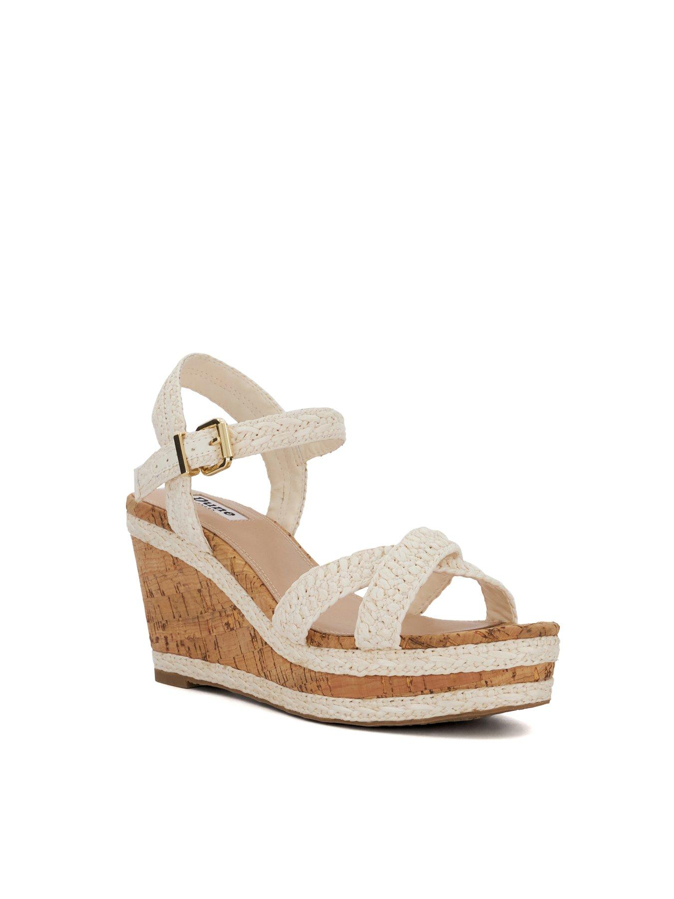 Dune cork sandals deals