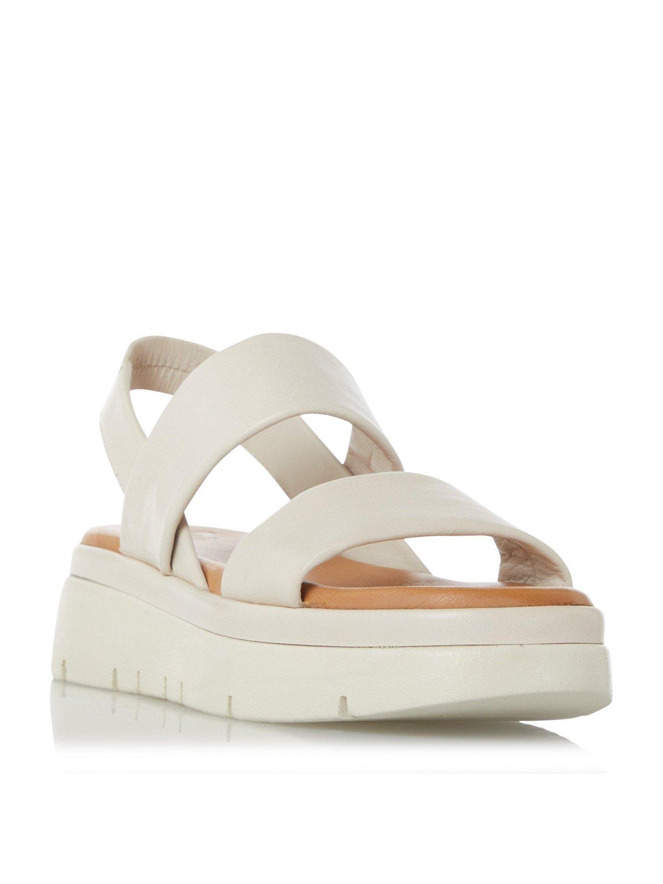 Dune London Location Ecru Padded Flatform Sandals Very