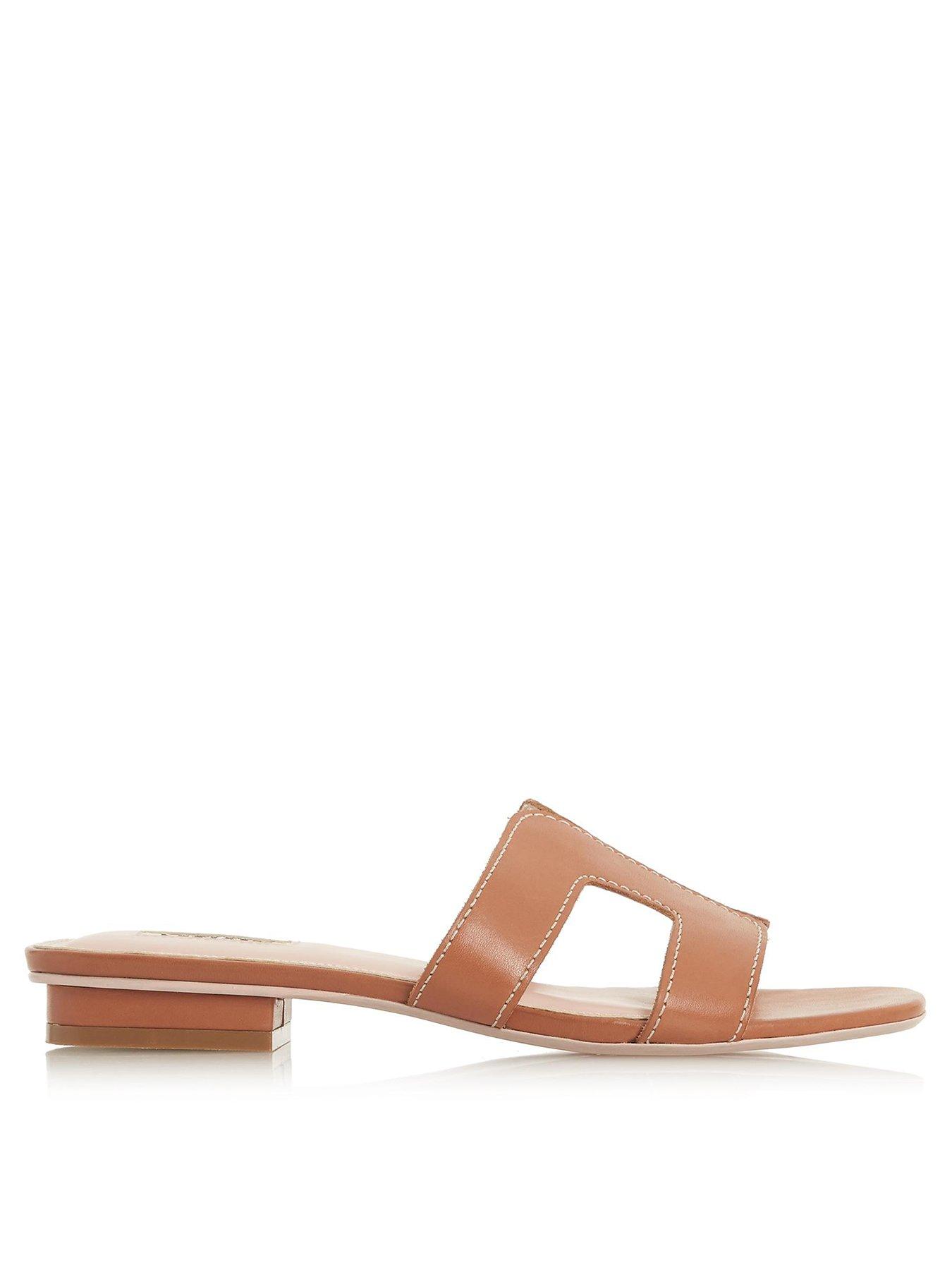 Dune London Loupe Tan Smart Slider Sandals Very