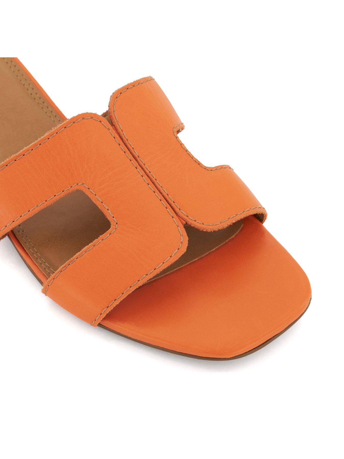 Loupe Orange Smart Slider Sandals