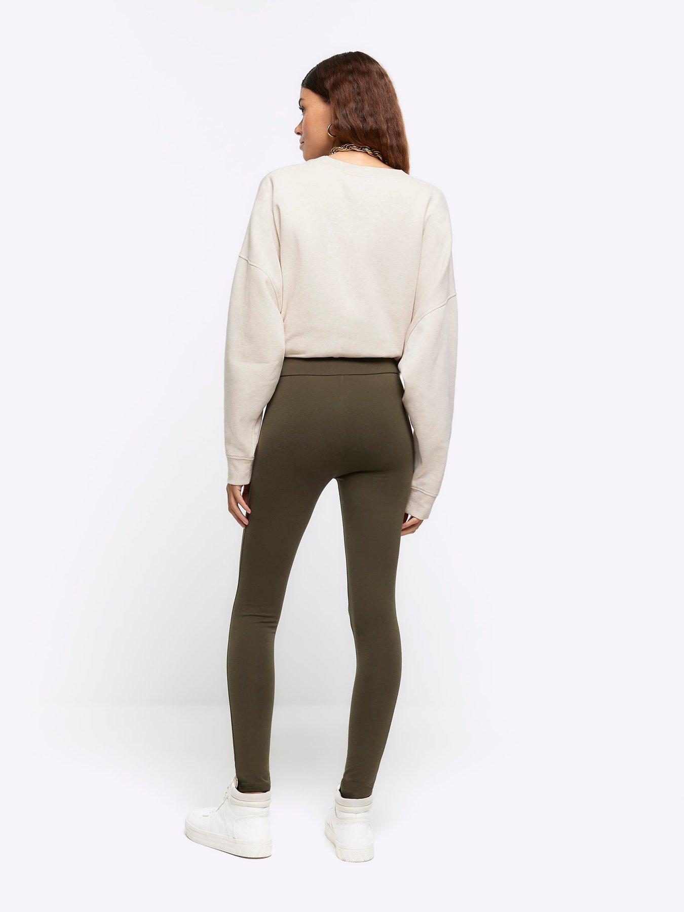 River Island Jersey Leggings - Khaki