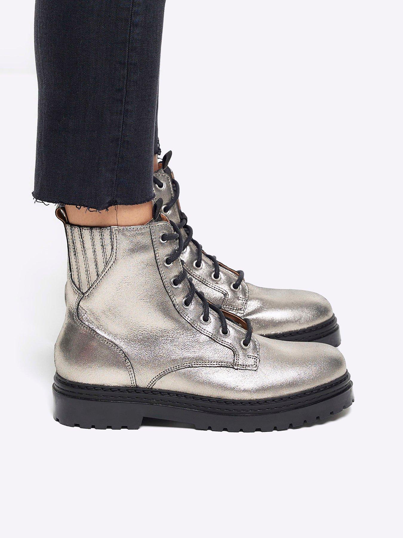 Sock Runner River Island Elastic Runner Trainers Ankle Boots