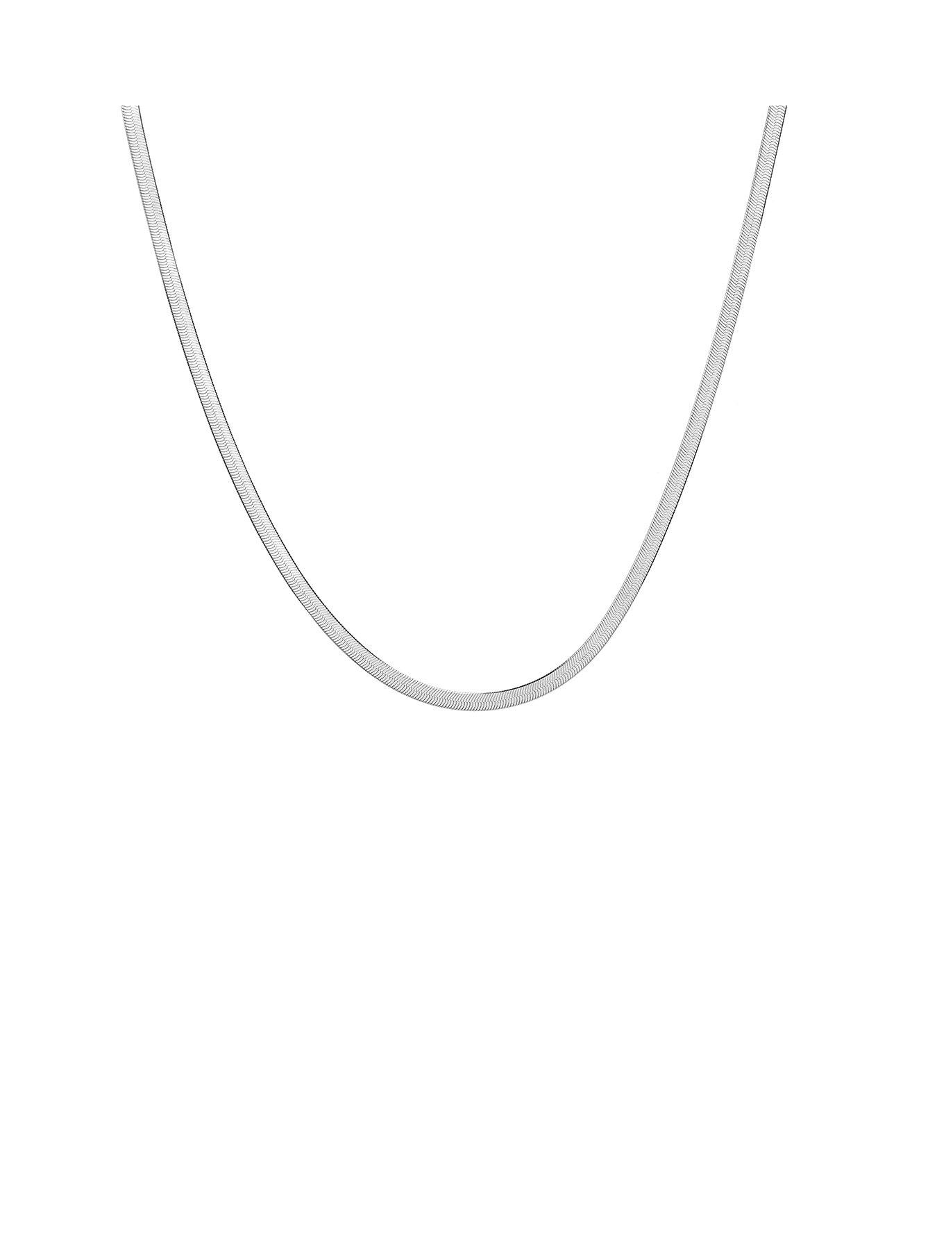 Product photograph of Hot Diamonds Snake Chain Necklace from very.co.uk