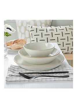 Product photograph of Denby Impression 12-piece Tableware Set - Cream from very.co.uk