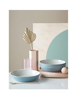 Product photograph of Denby Impression Set Of 4 Pasta Bowls - Blue from very.co.uk
