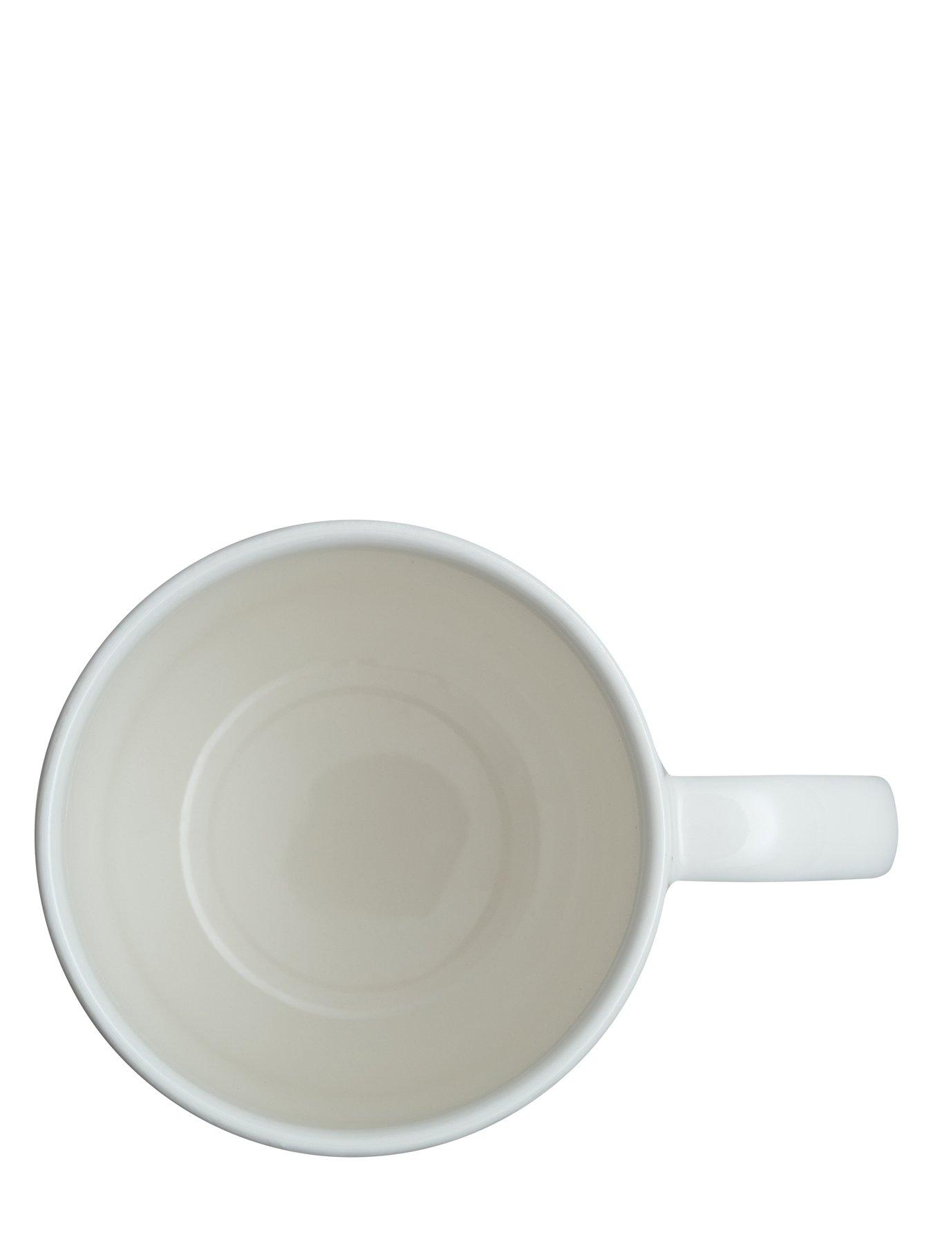 Image 4 of 5 of Denby Porcelain Stars Mugs in White &ndash; Set of 2