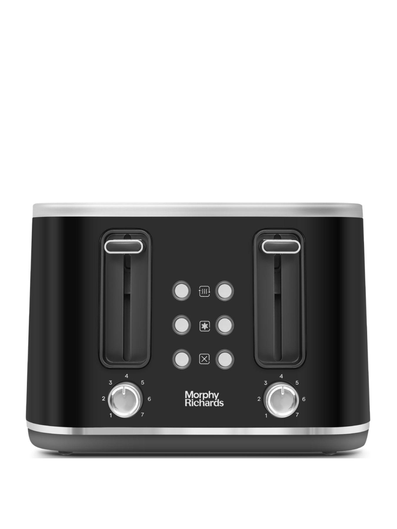 Black 4 slice clearance toaster