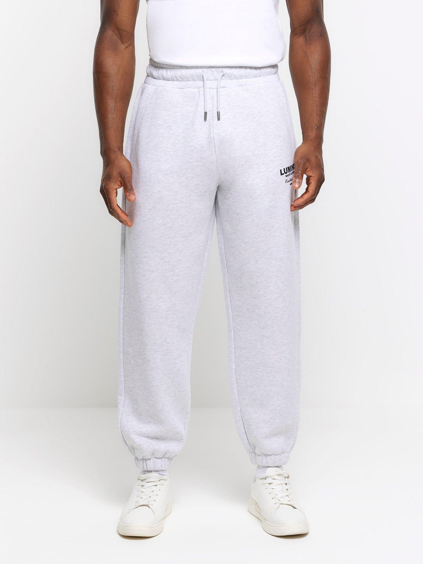 River island grey joggers online