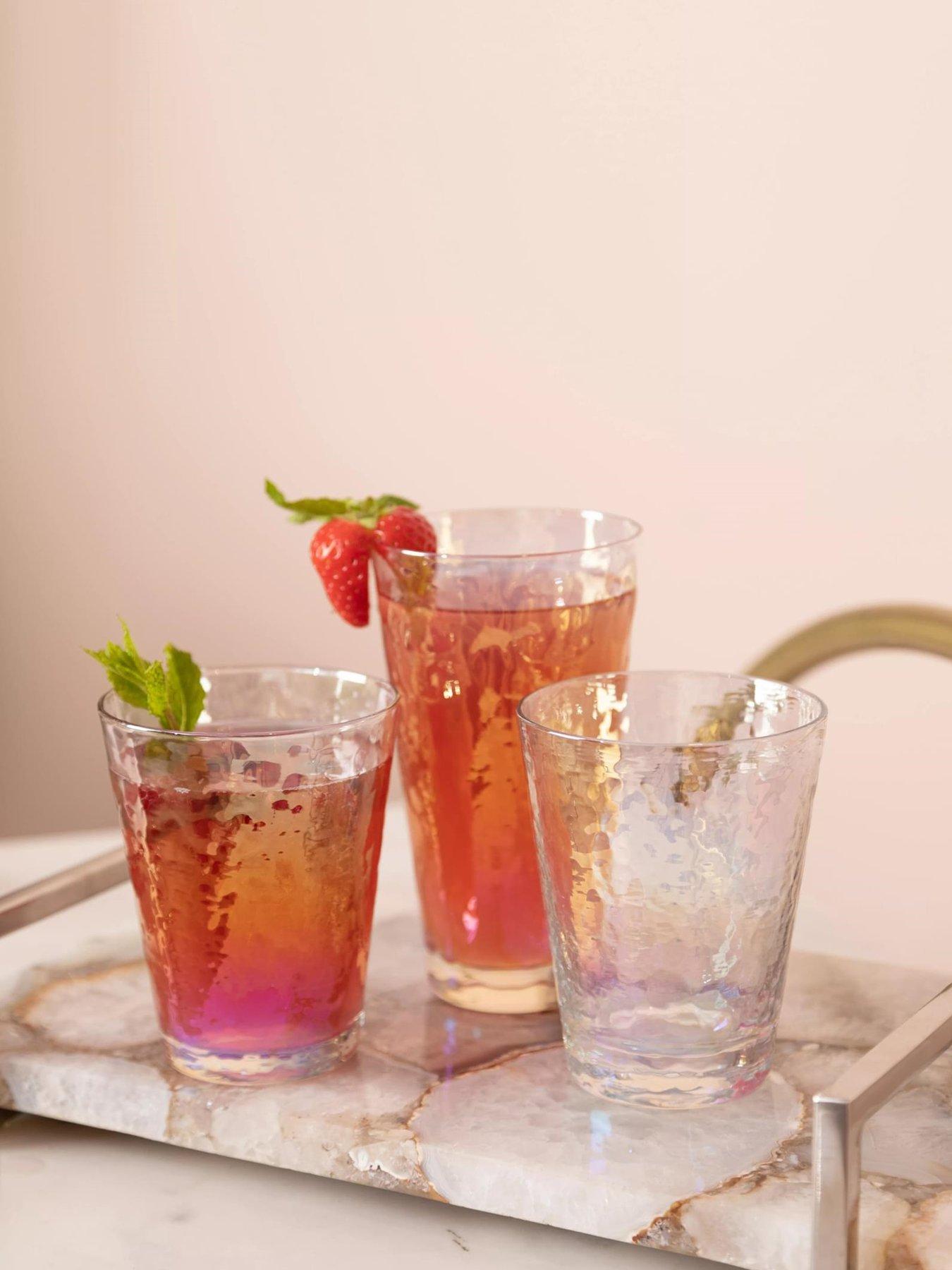 Product photograph of Premier Housewares Aurora Tumbler Glasses Ndash Set Of 4 from very.co.uk