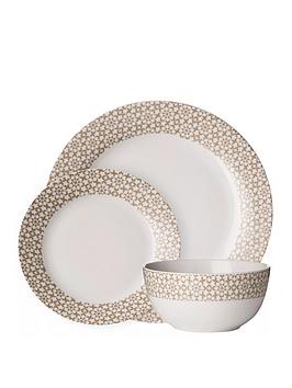 Product photograph of Premier Housewares Avie Casablanca Natural 12-piece Dinner Set from very.co.uk