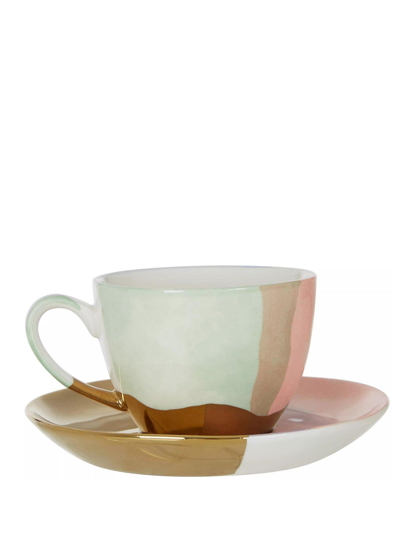 Product photograph of Premier Housewares Colour Of Paradise Ndash Cup And Saucer Set from very.co.uk