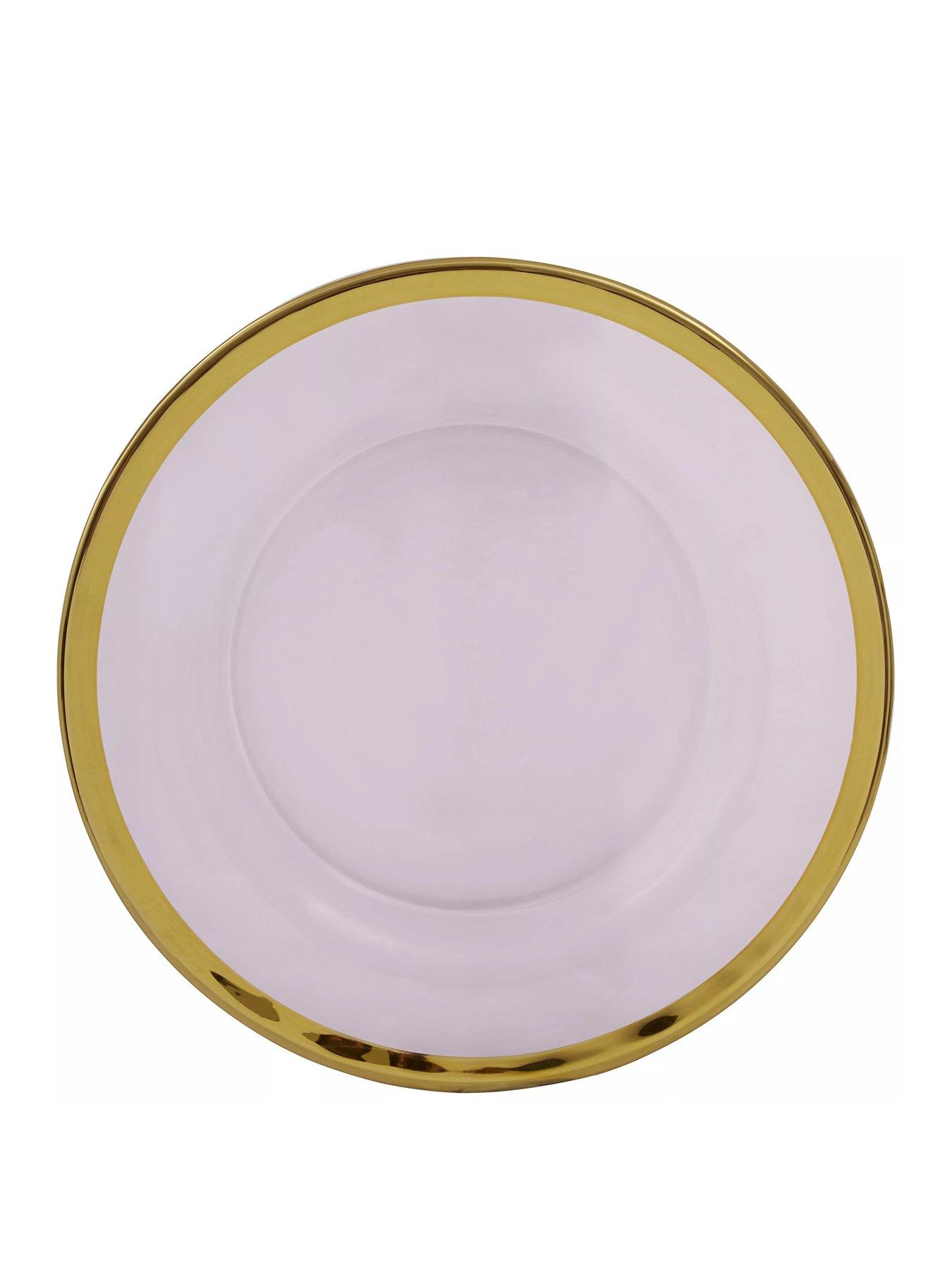 Gold rim outlet plates set