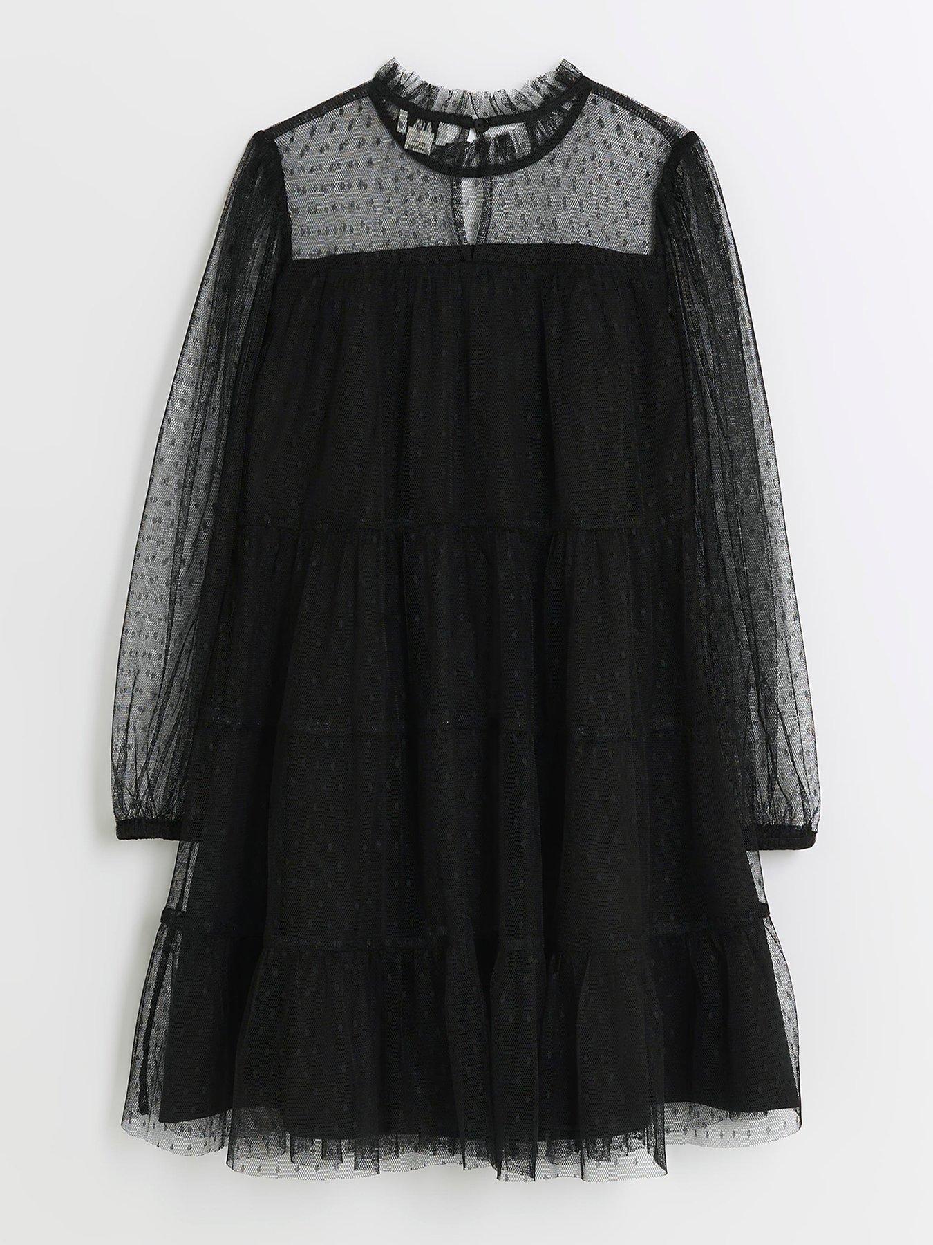 River island sale girls black dress