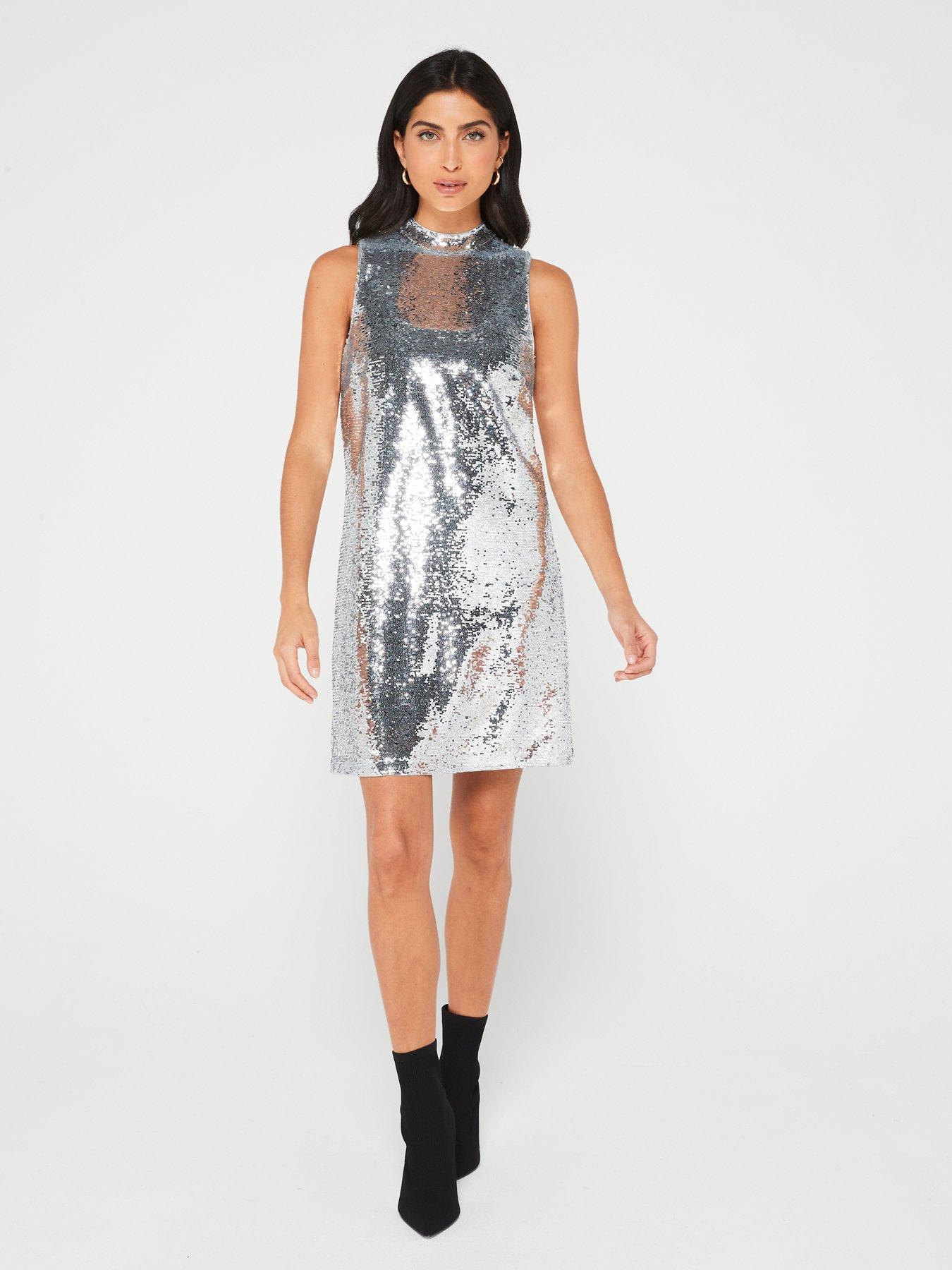 Grey shift dress on sale uk