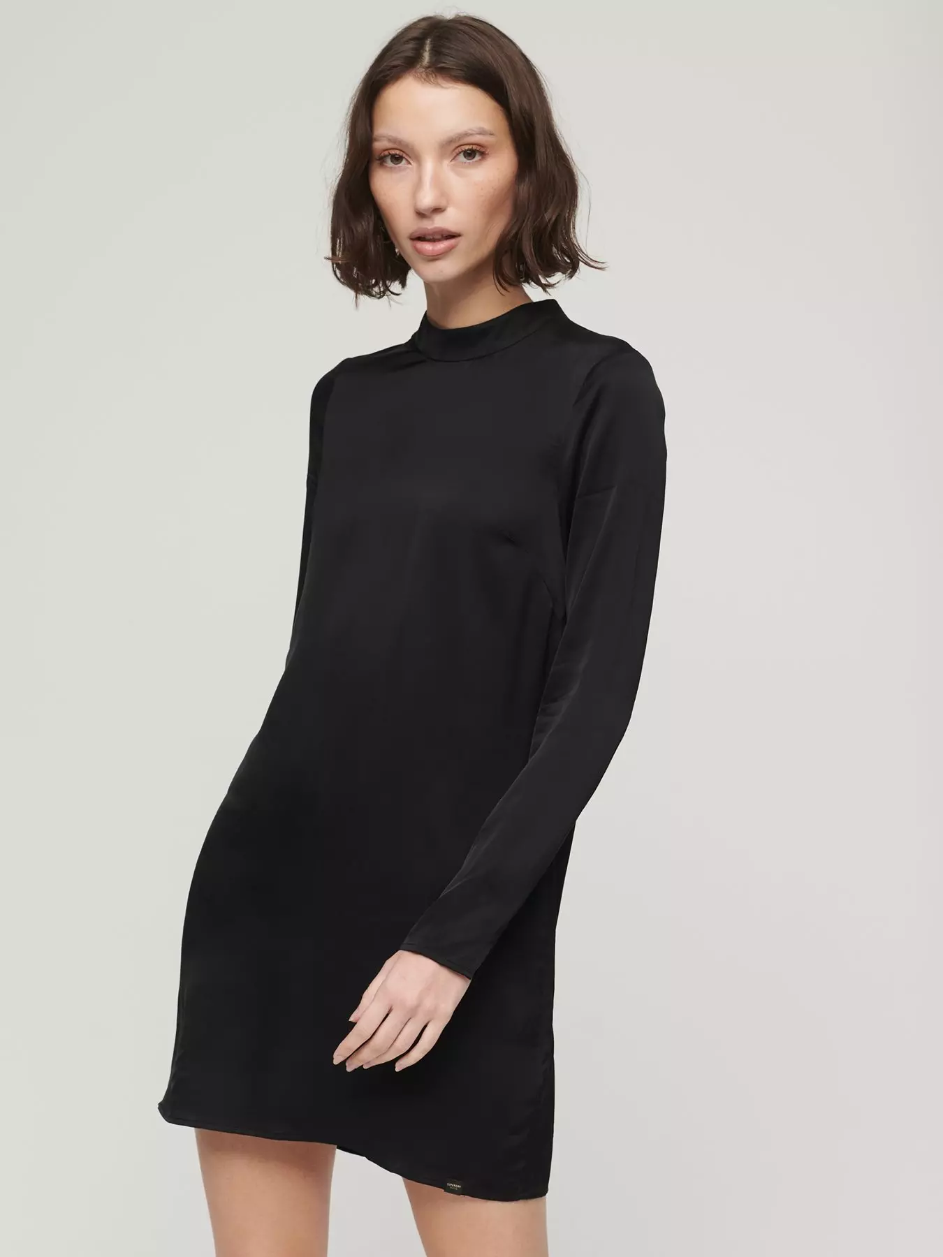 Superdry Velvet Long Sleeve Mini Dress - Women's Womens Dresses