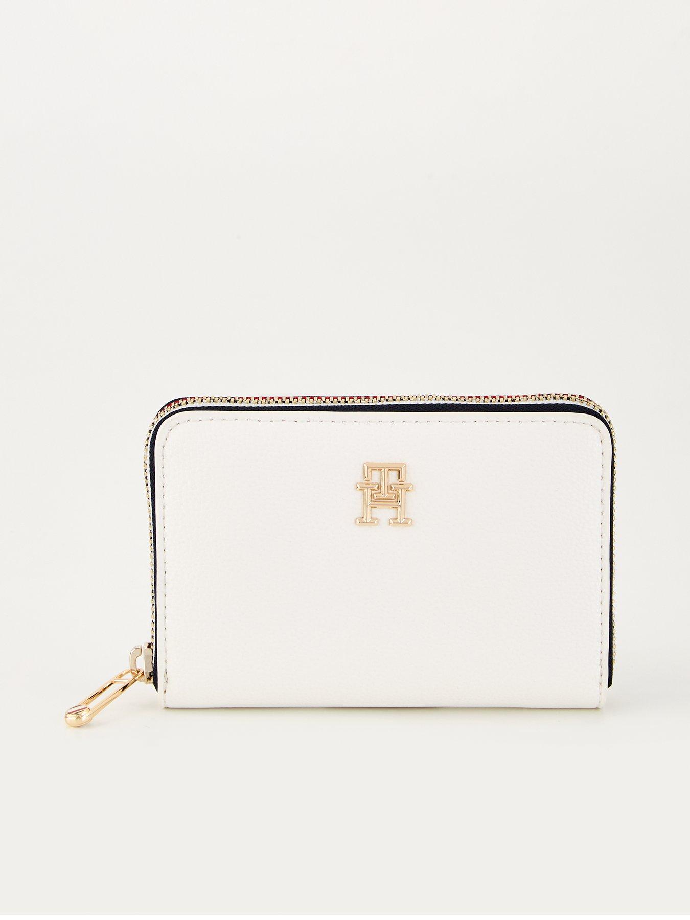 Tommy Hilfiger Essentials Medium Zip Around Purse - White