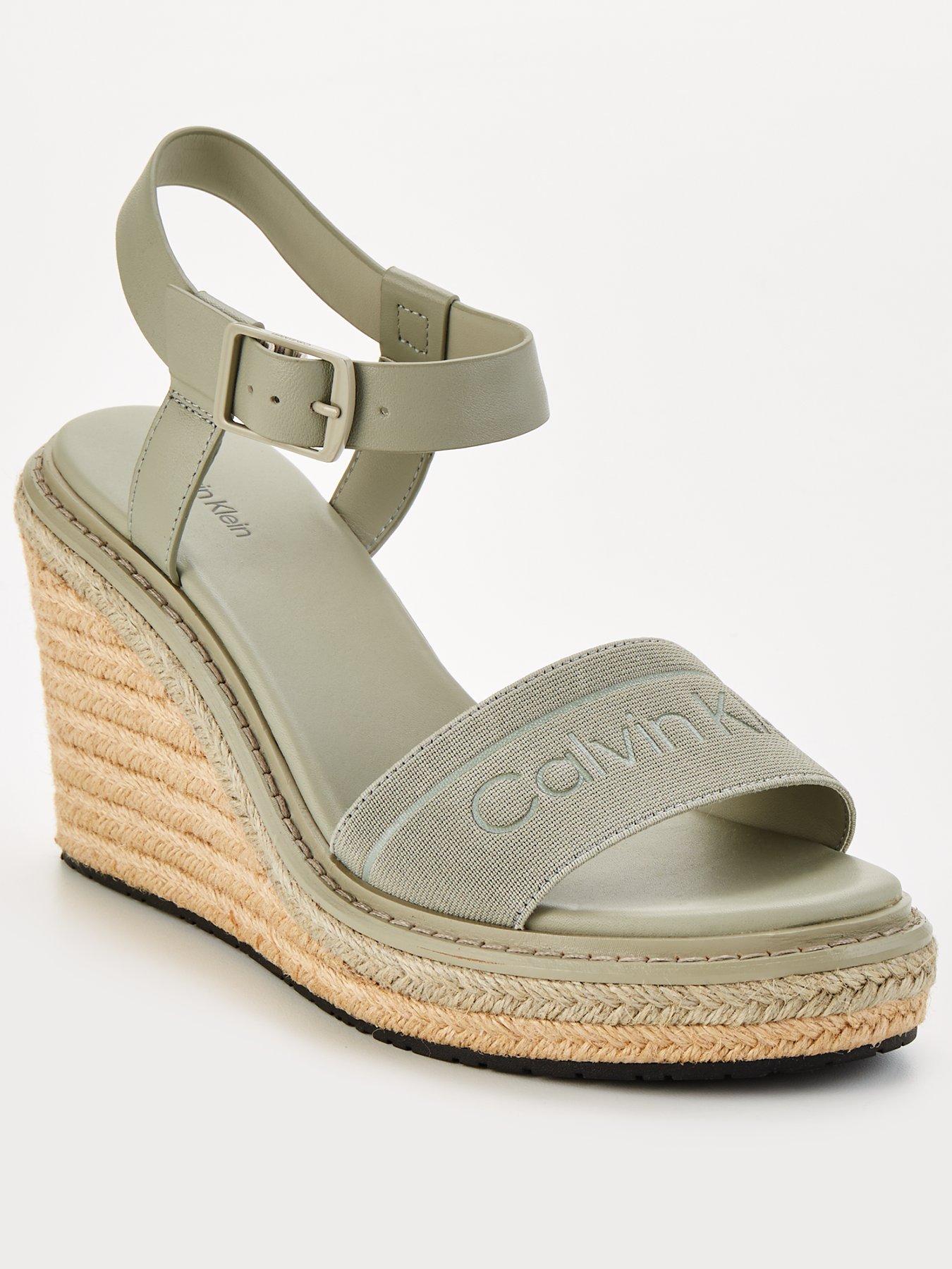 Calvin Klein Wedge Sandal - Grey