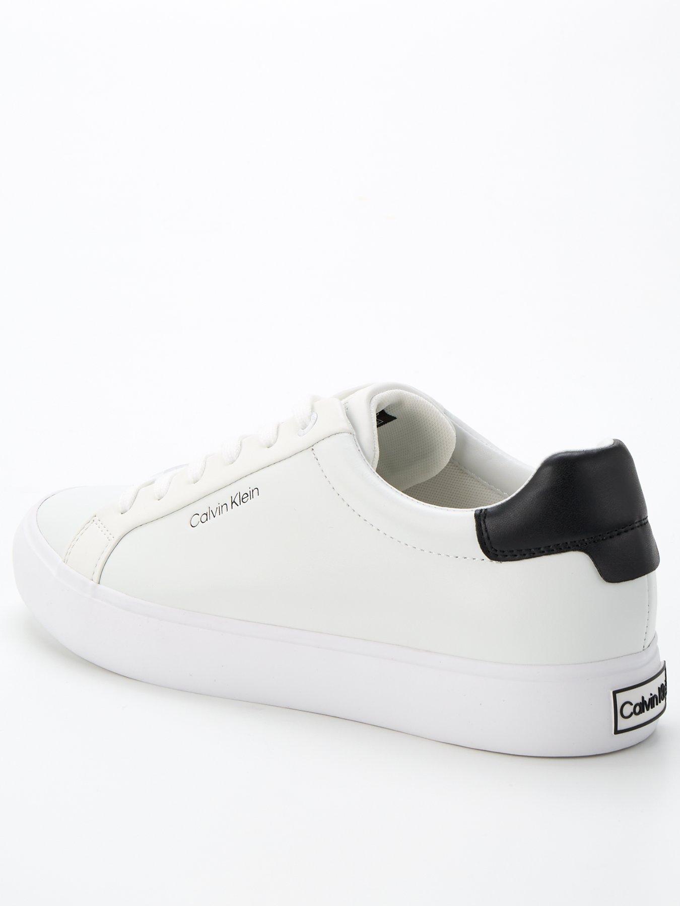 Calvin Klein Vulcanized Leather Trainers White Very