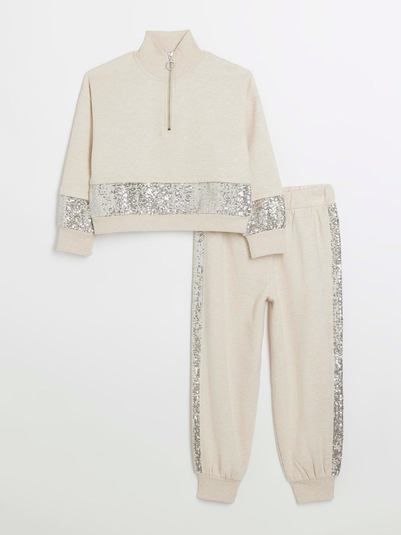 Buy River Island Girls Brooklyn Sweat Top and Joggers Set from the Laura  Ashley online shop