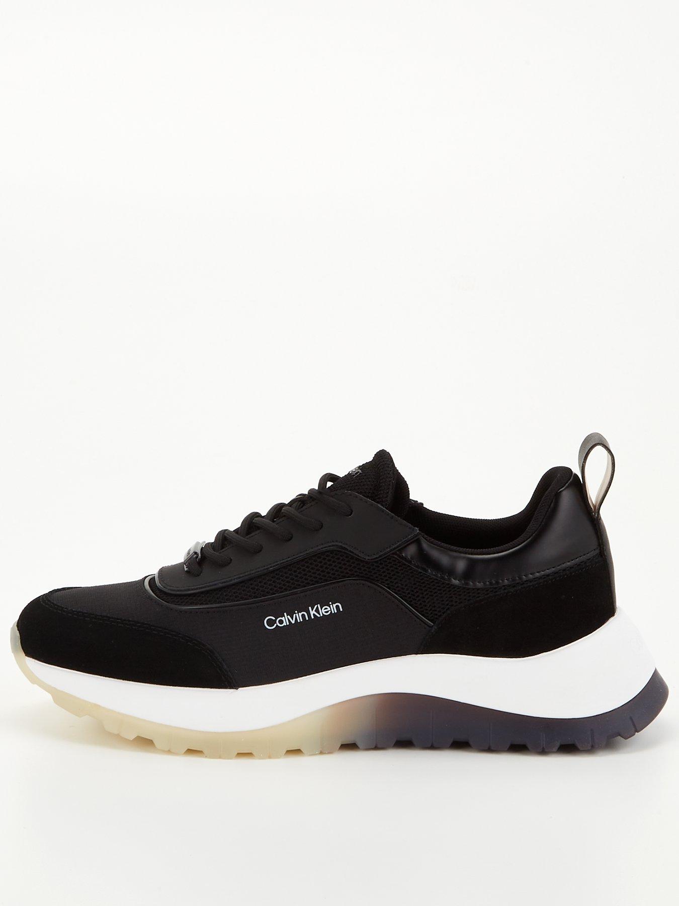 Calvin Klein Runner Lace Up Trainers Black Very