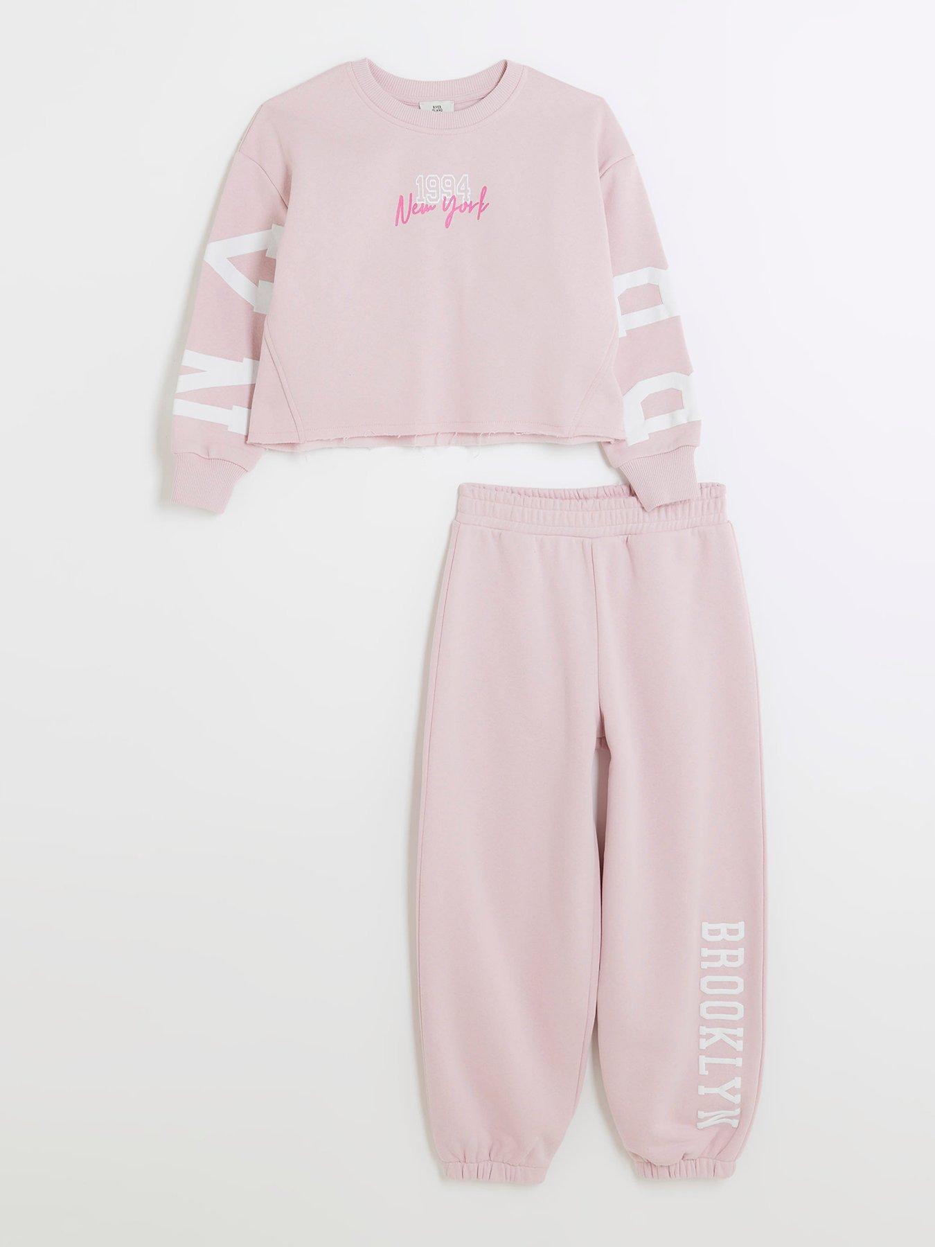 Girls sweatshirt and on sale joggers